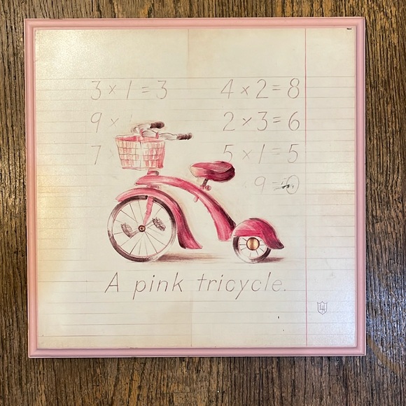 Pink Tricycle wall art - Picture 1 of 3